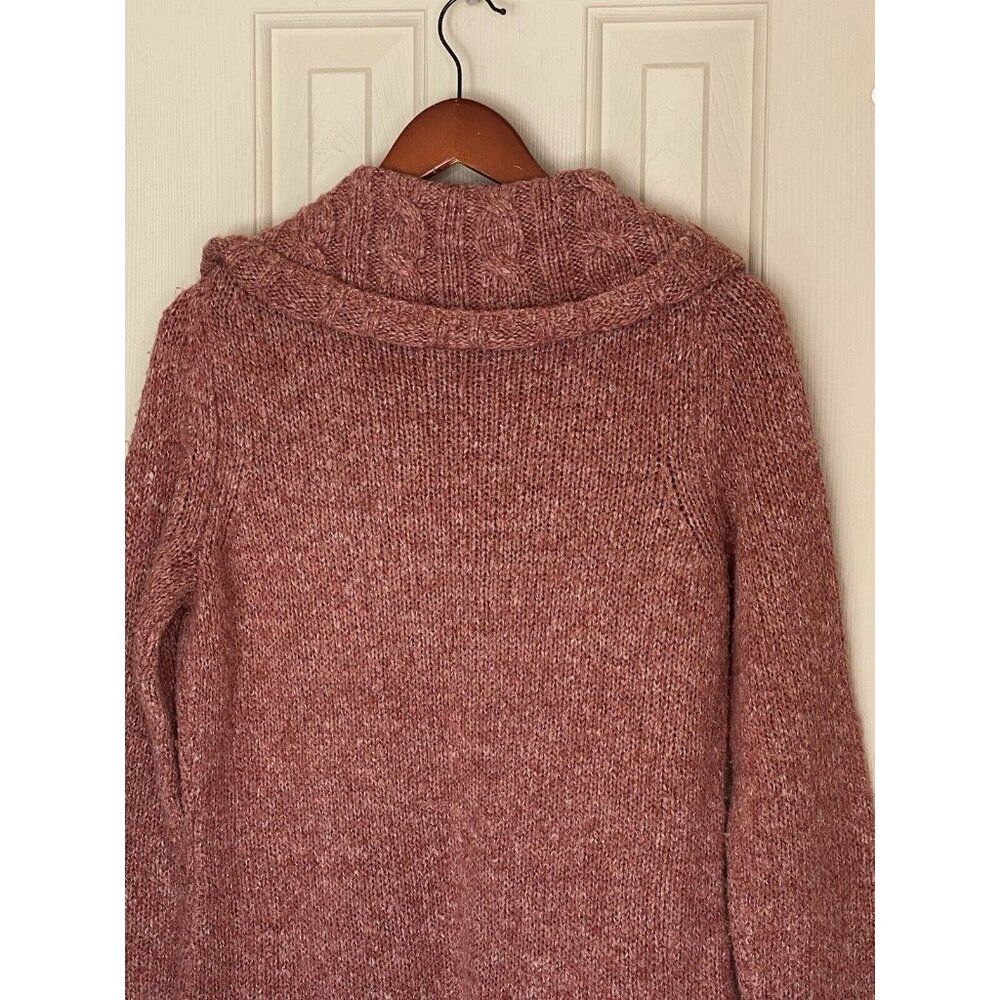 G H Bass & Co. Coral Salman Color Women's M Mock Neck Pullover Sweater Acrylic - Picture 5 of 5
